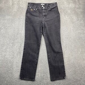 American Eagle Outfitters Classic Straight Leg Black Denim Jeans‎ Size 10